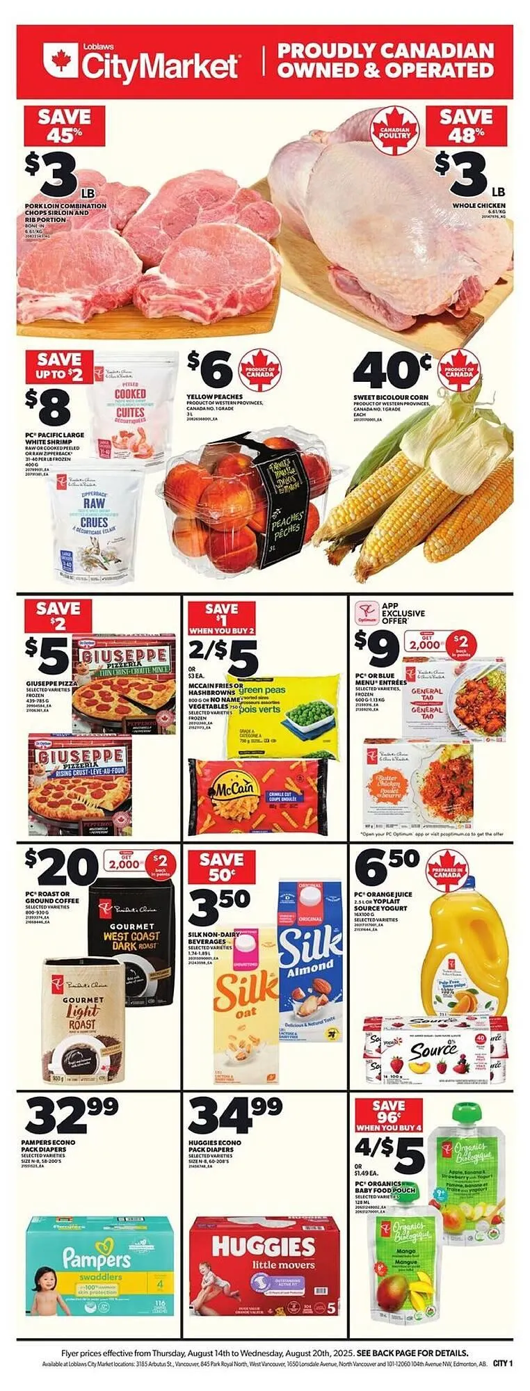 Loblaws flyer from August 14 to August 21 2025 - flyer page 1