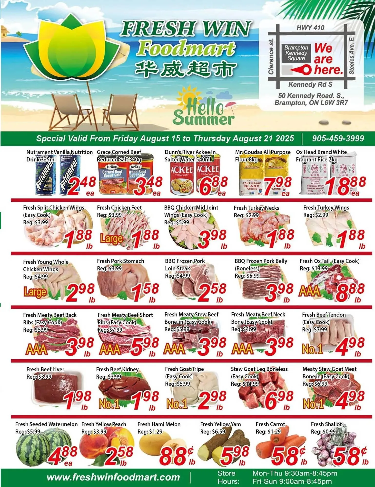 Fresh Win Foodmart flyer from August 15 to August 21 2025 - flyer page 1