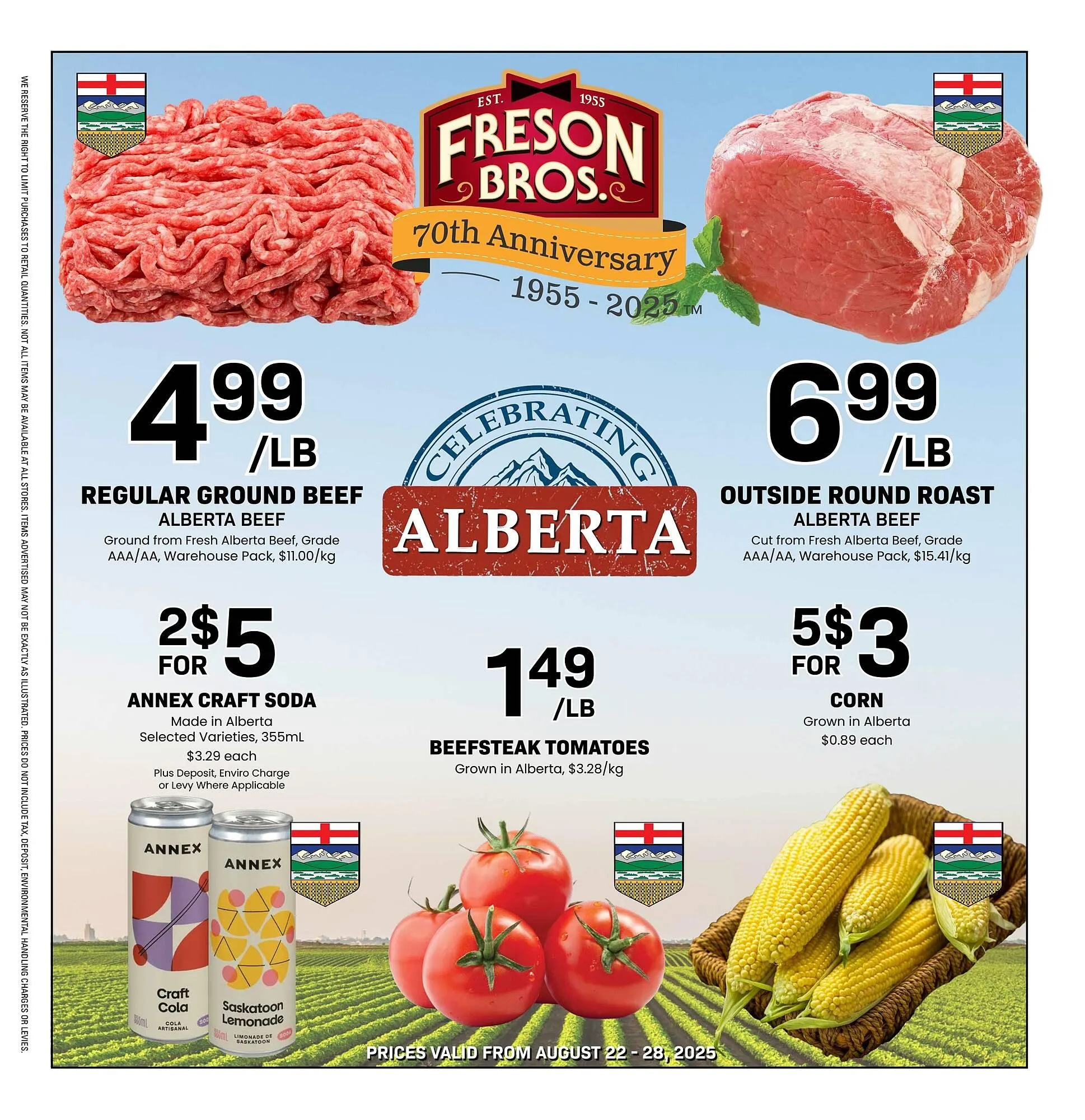 Freson Bros flyer from August 22 to August 28 2025 - flyer page 1