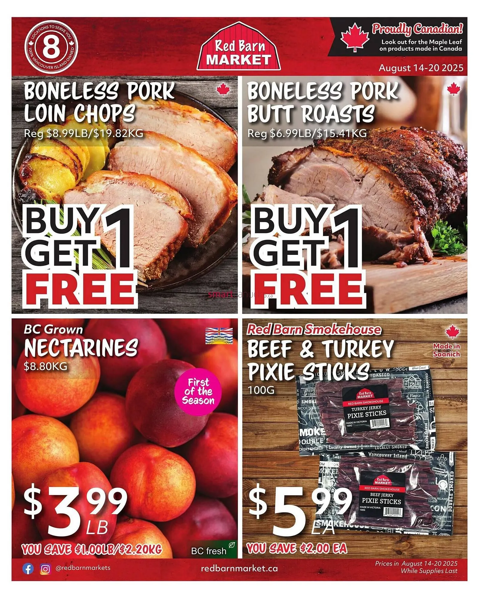 Red Barn Market flyer from August 14 to August 20 2025 - flyer page 1