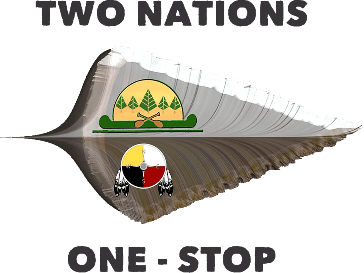 Two Nations One Stop logo. Current weekly ad