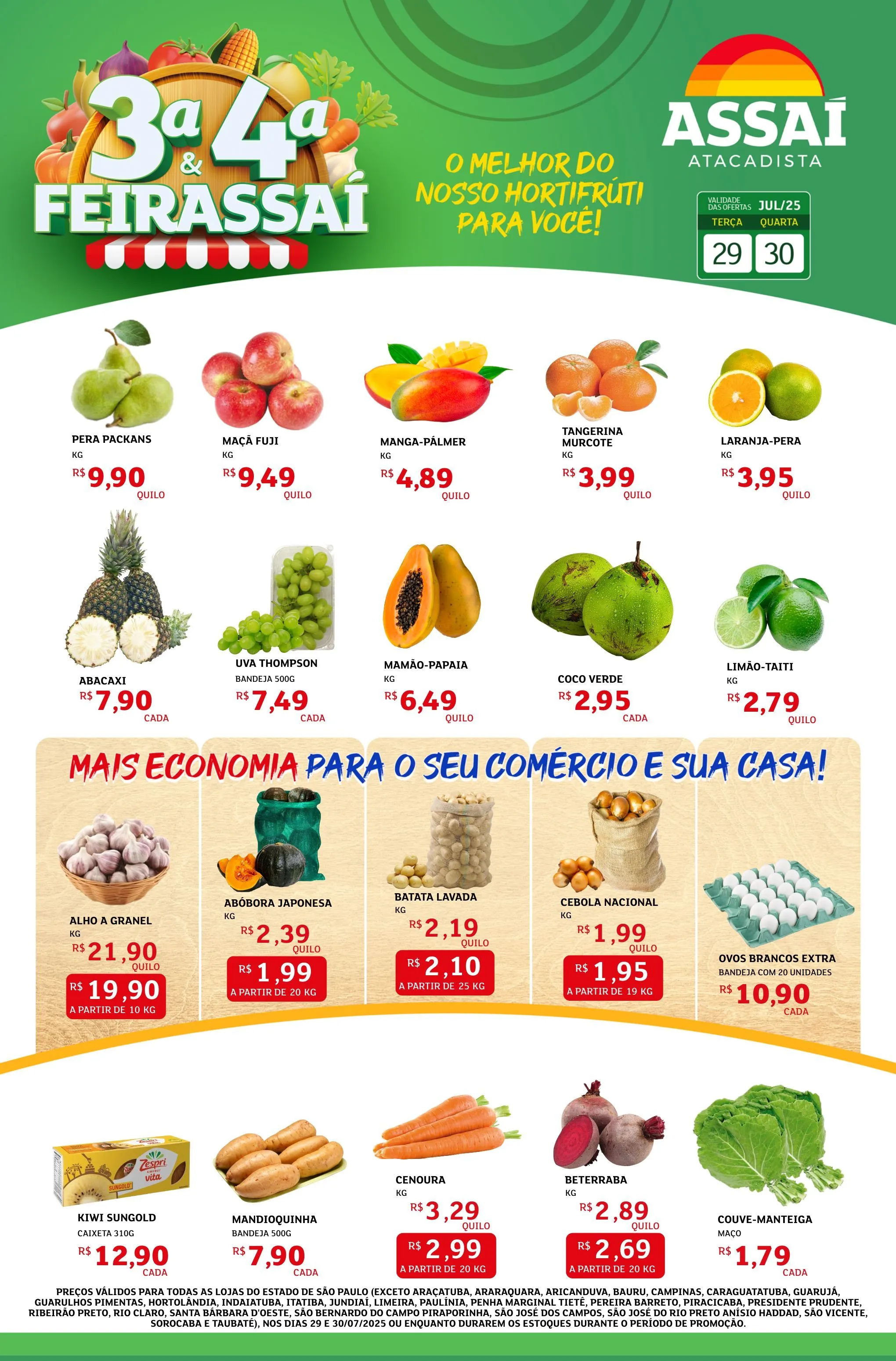 Encarte de Folhetos Assaí Atacadista 29 de julho até 30 de julho 2025 - Pagina 