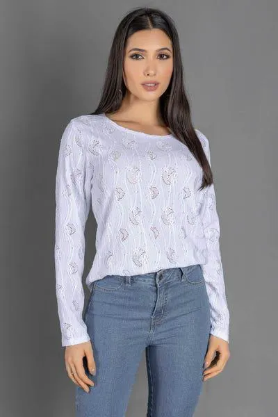 CAMISETA MANGA LARGA Blanco