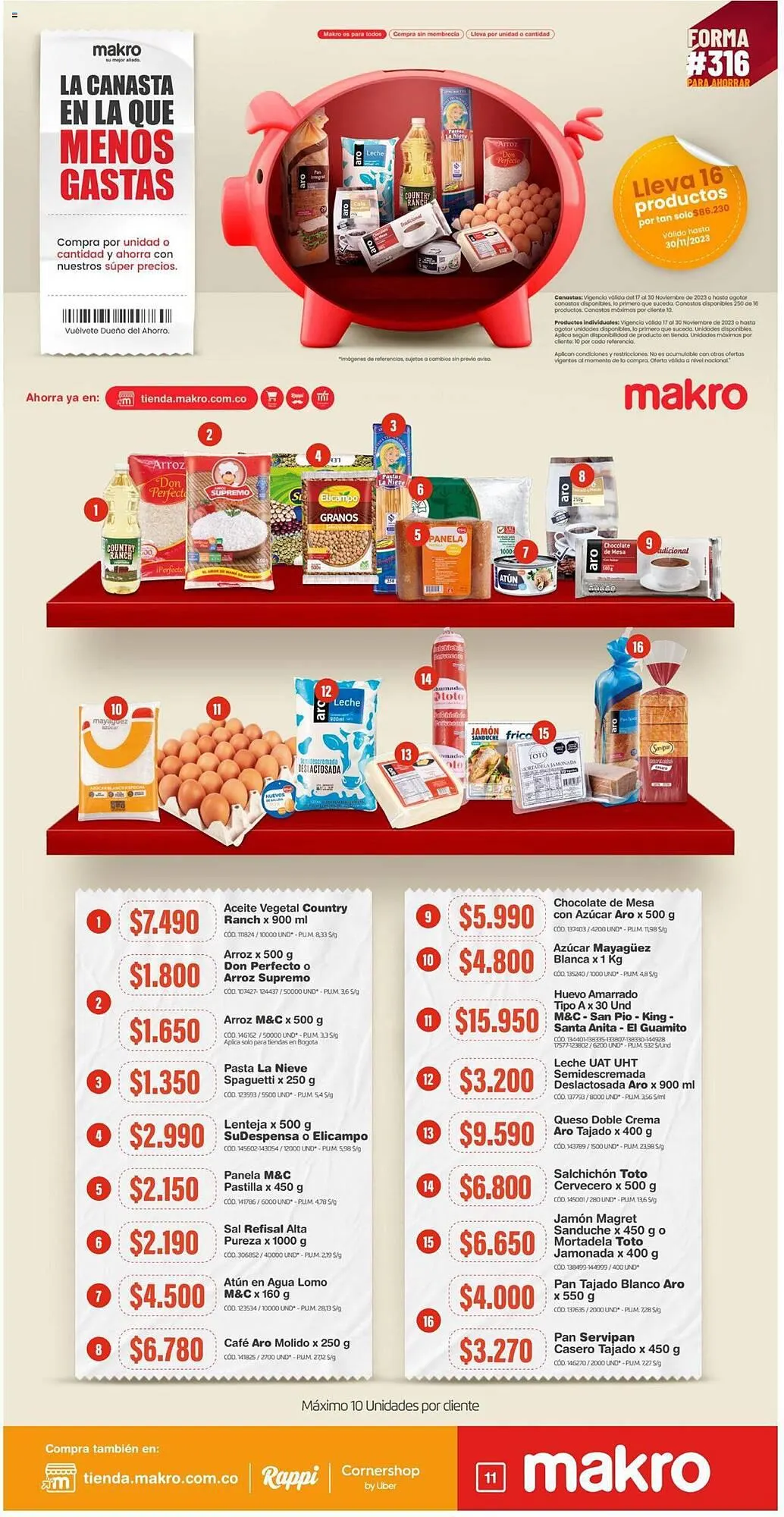 Catalogo de Catálogo Makro 17 de noviembre al 30 de noviembre 2023 - Pag 1