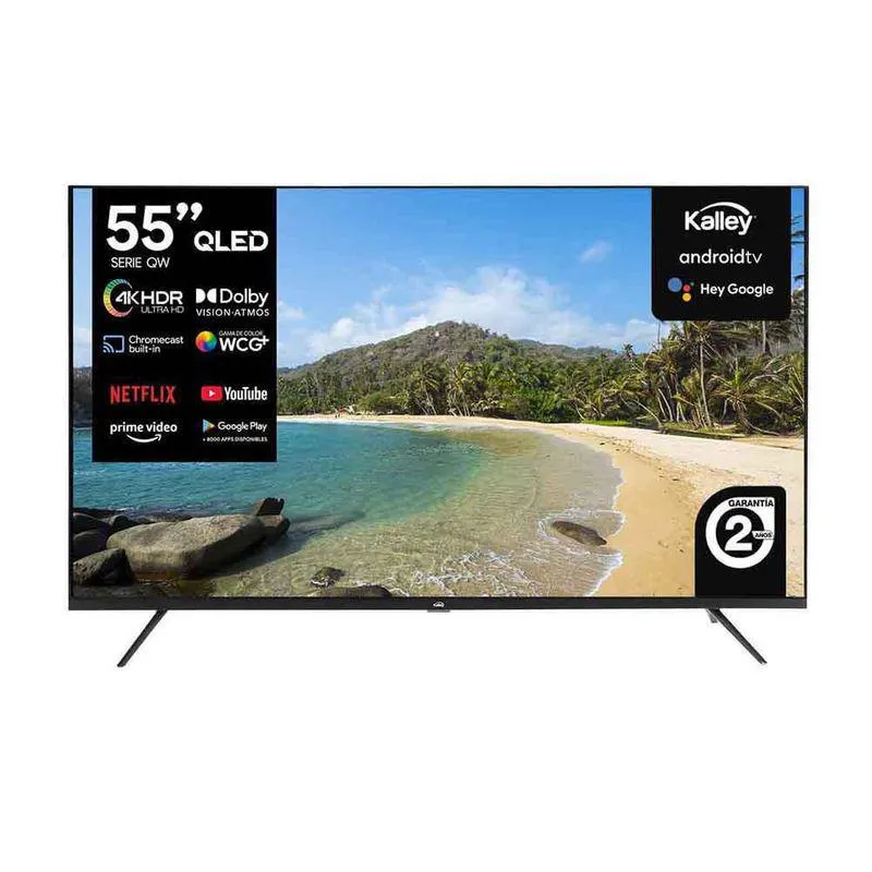 Televisor KALLEY 55 Pulgadas QLED Uhd4K Smart TV KATV55UHDQW