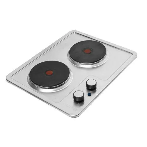 Estufa de empotrar en acero inoxidable Challenger de dos puestos de 35cm eléctrica 120V - SP 6272