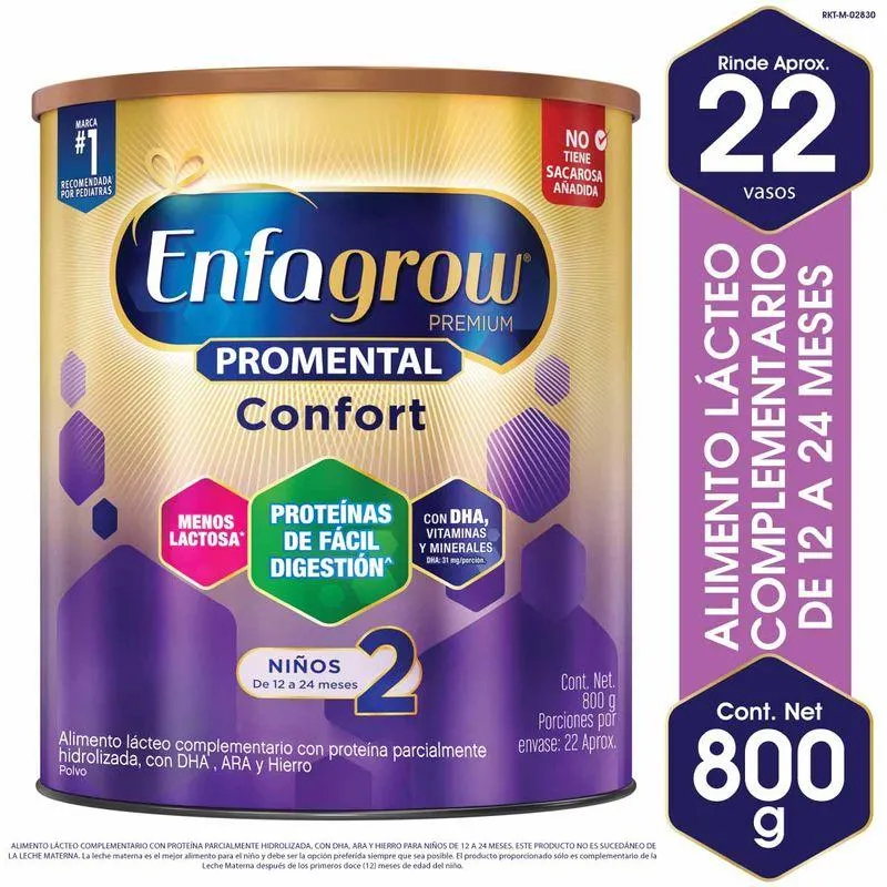 Alimento Lacteo Enfagrow Premium Promental Confort 2 Lata X 800 G.