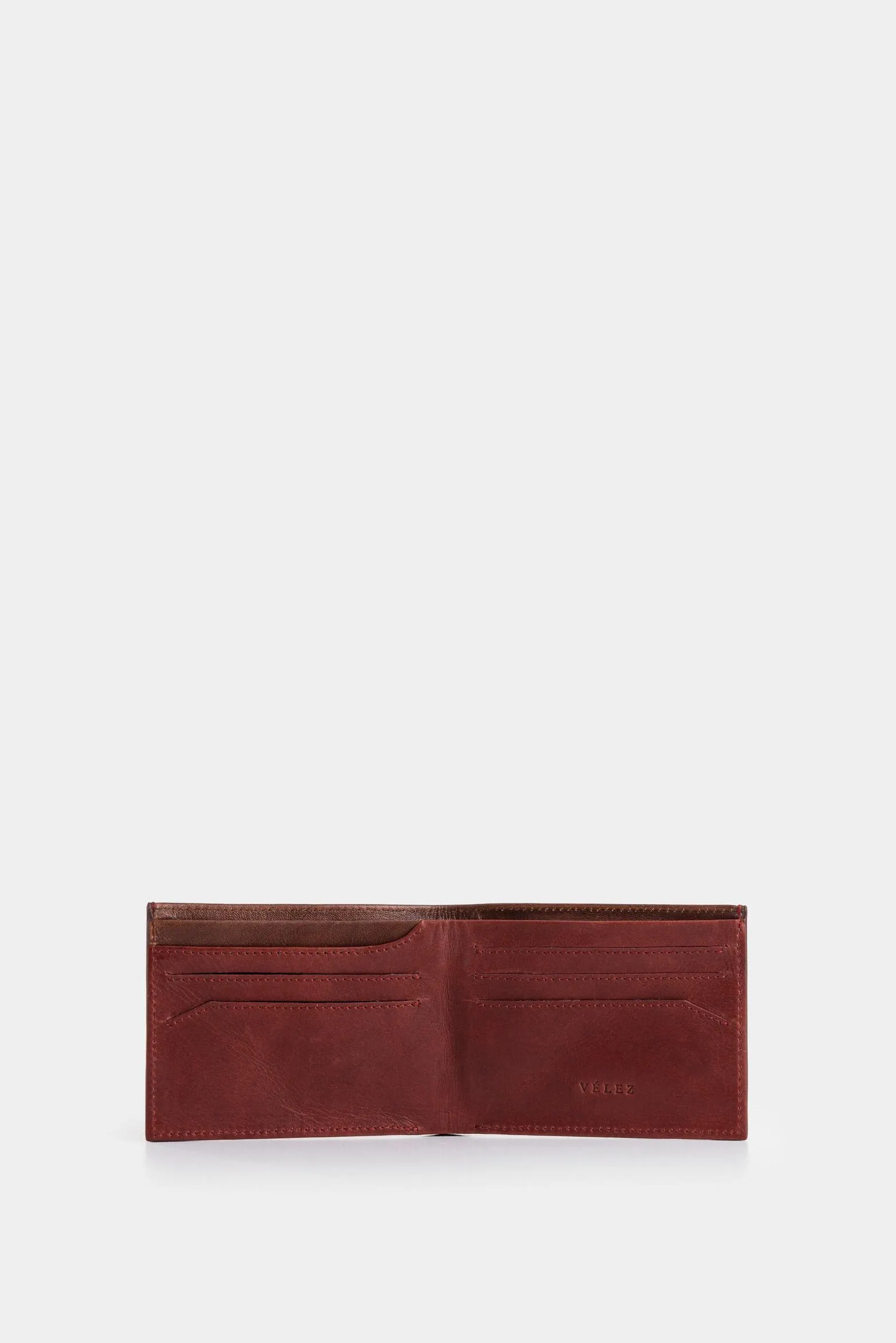 Billetera Ontario 3.0 de cuero para hombre detalle contraste