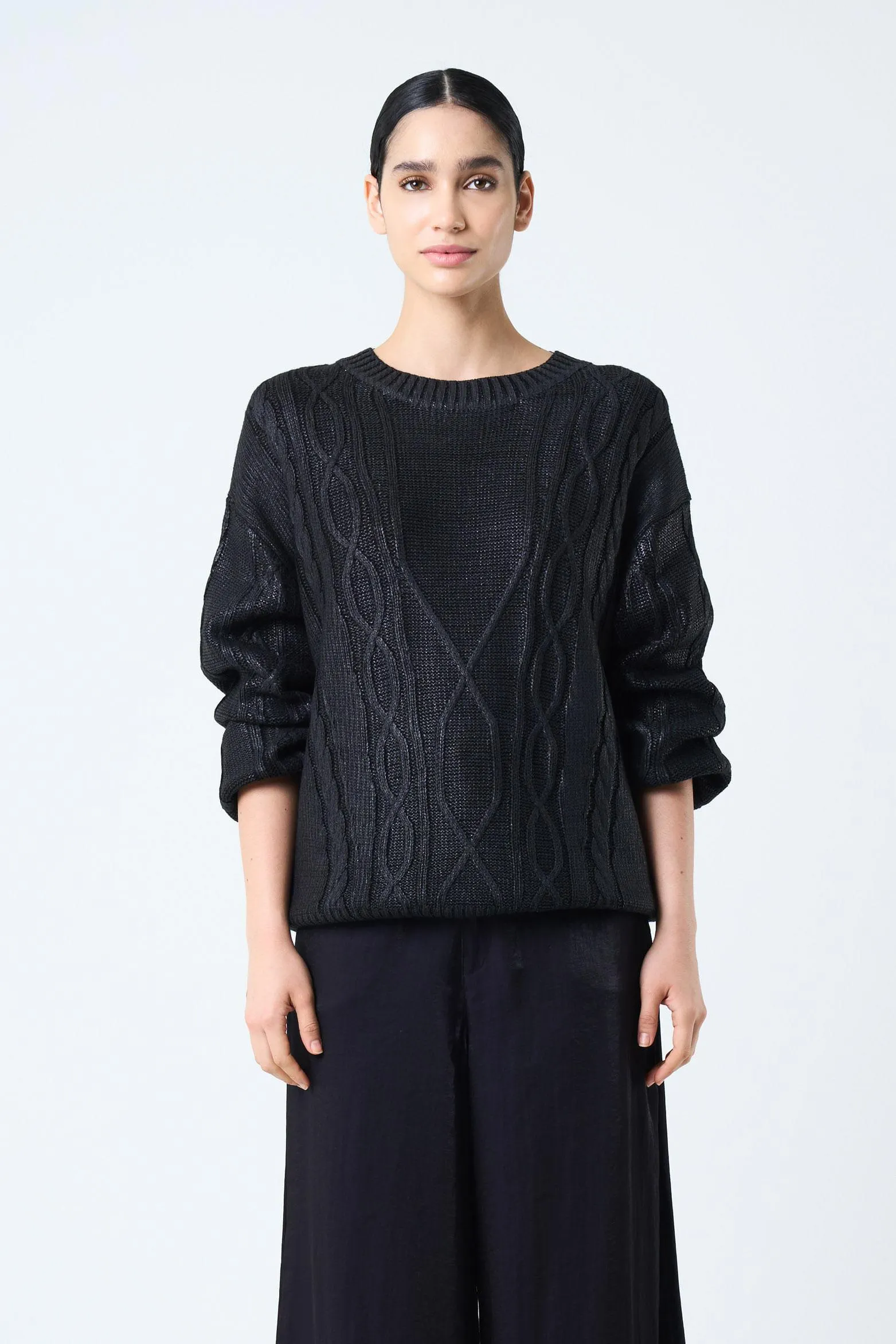 Sweater tejido Layla para mujer efecto resinado