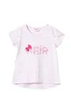 Camiseta Alejandra lila manga corta para bebé niña
