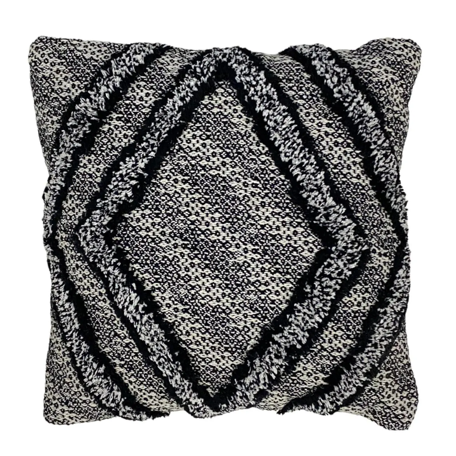 Funda Cojín 45X45 Gris, Negro Nomada