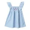 Vestido con boleros rayas para bebé niña