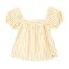 Blusa manga corta rayas para bebé niña
