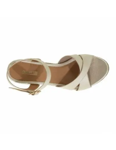 Sandalias Cross con tacón tipo cuña para mujer