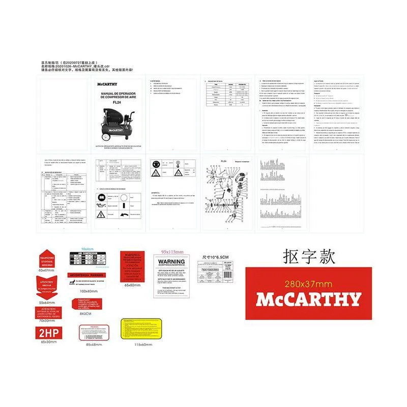Compresor 115Psi 2Hp 24L Mccarthy