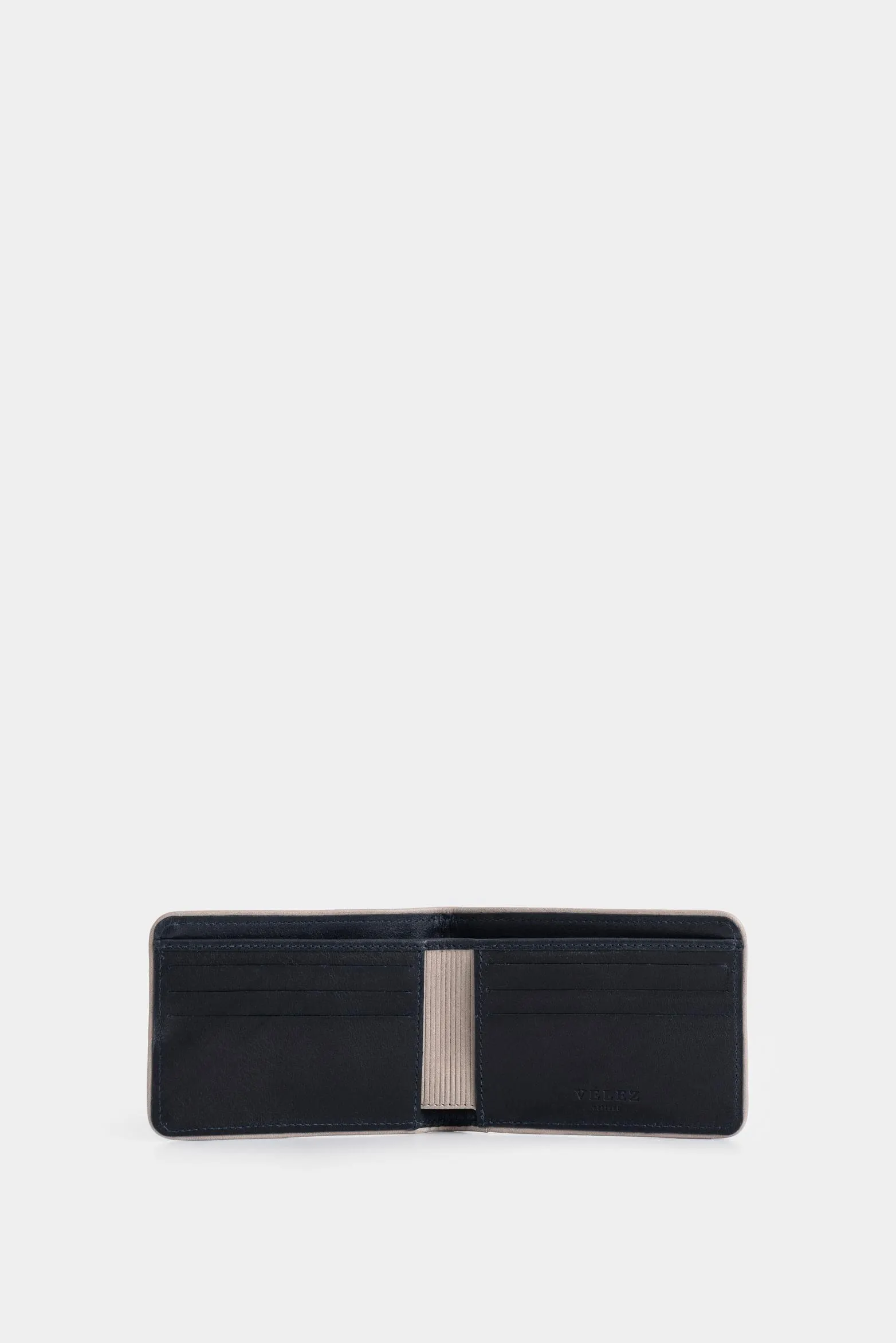 Billetera Pegasus de cuero para hombre detalle contraste