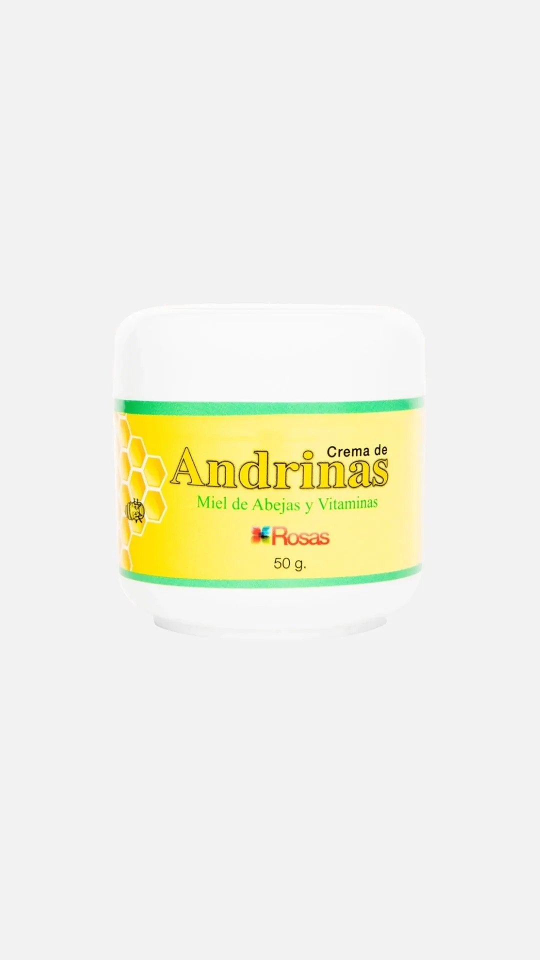 Crema de Andrinas Exfoliante con Miel de Abejas y Vitaminas * 50g