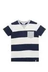 Camiseta manga corta Felipe azul para niño