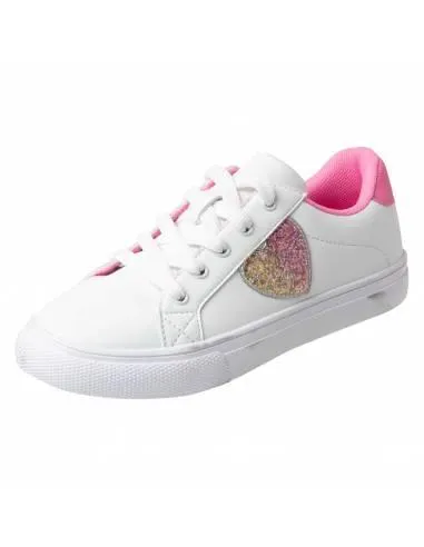 Zapatos deportivos James con corazones para niña pequeña