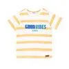Camiseta manga corta de rayas para bebé niño