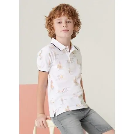 SUETER POLO JUNIOR NIÑO REF 6106 BLANCO