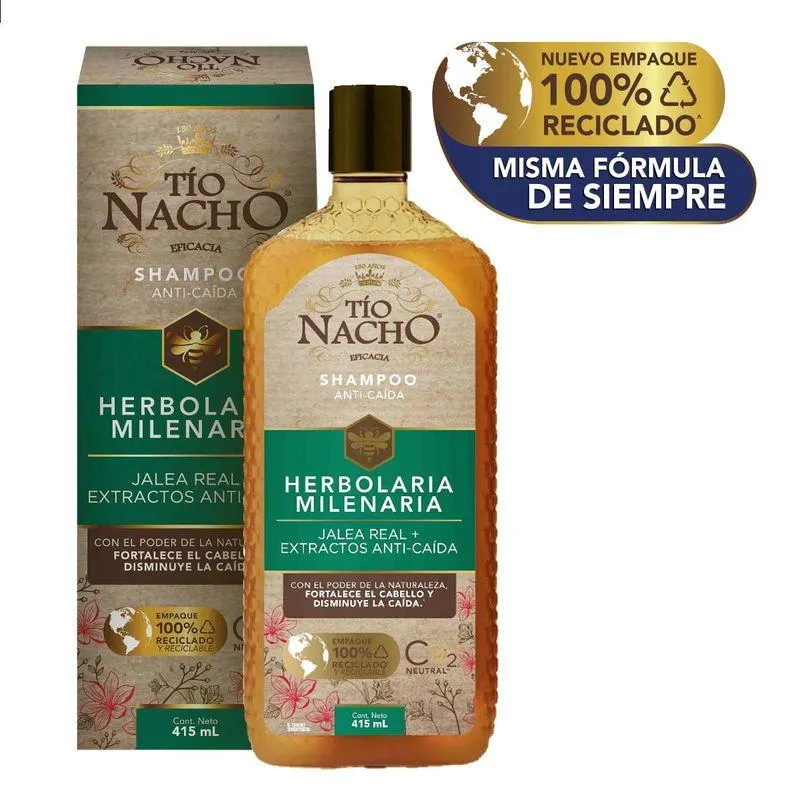 Tio Nacho Shampoo Capilar Fortalecimiento Capilar Herbolaria Milenaria