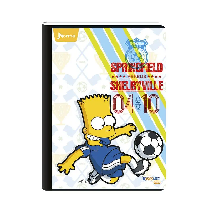 Cuaderno Cosido Norma X-Presarte Simpsons 50 Hojas Cuadros