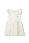 Vestido Cisne marfil para bebé niña