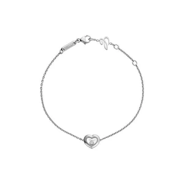 Pulsera Chopard Happy Diamonds oro blanco 18K y diamantes