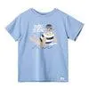 Camiseta manga corta Juan azul claro para bebé niño