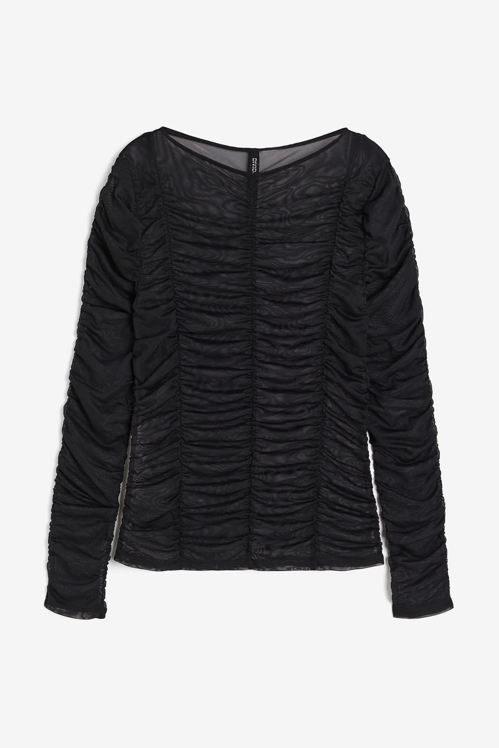 Blusa fruncida en malla