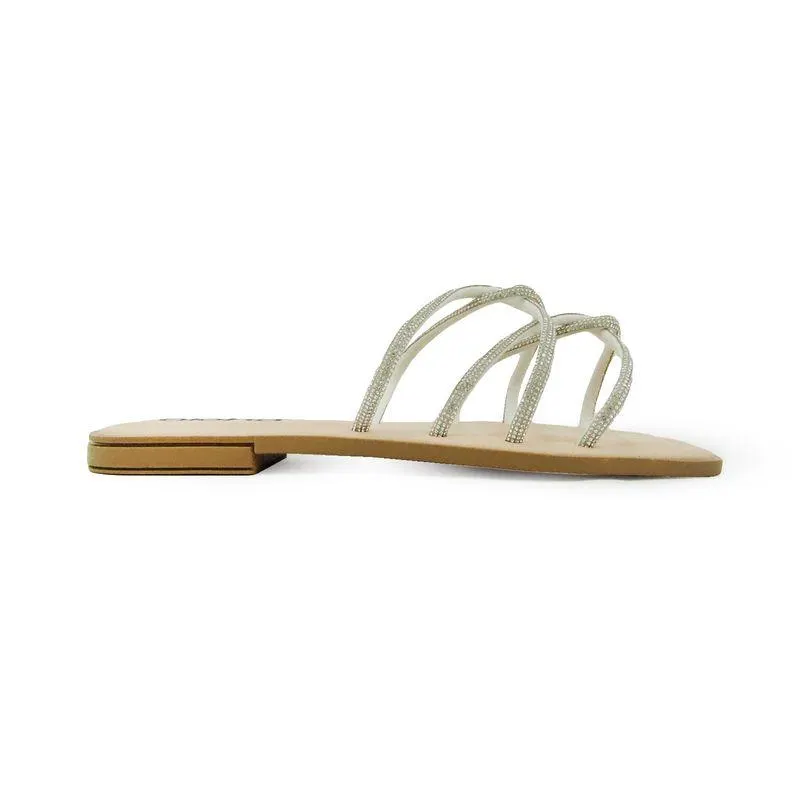 SANDALIAS PLATA ALOHA MUJER