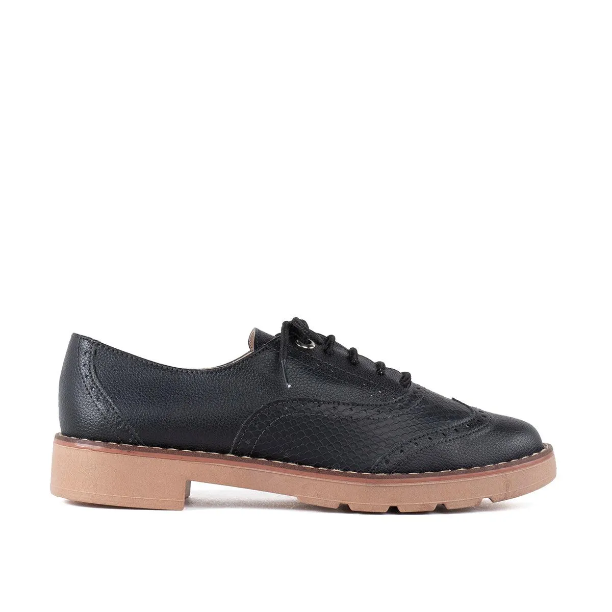 Ataduras tipo oxford color negro con texturizado