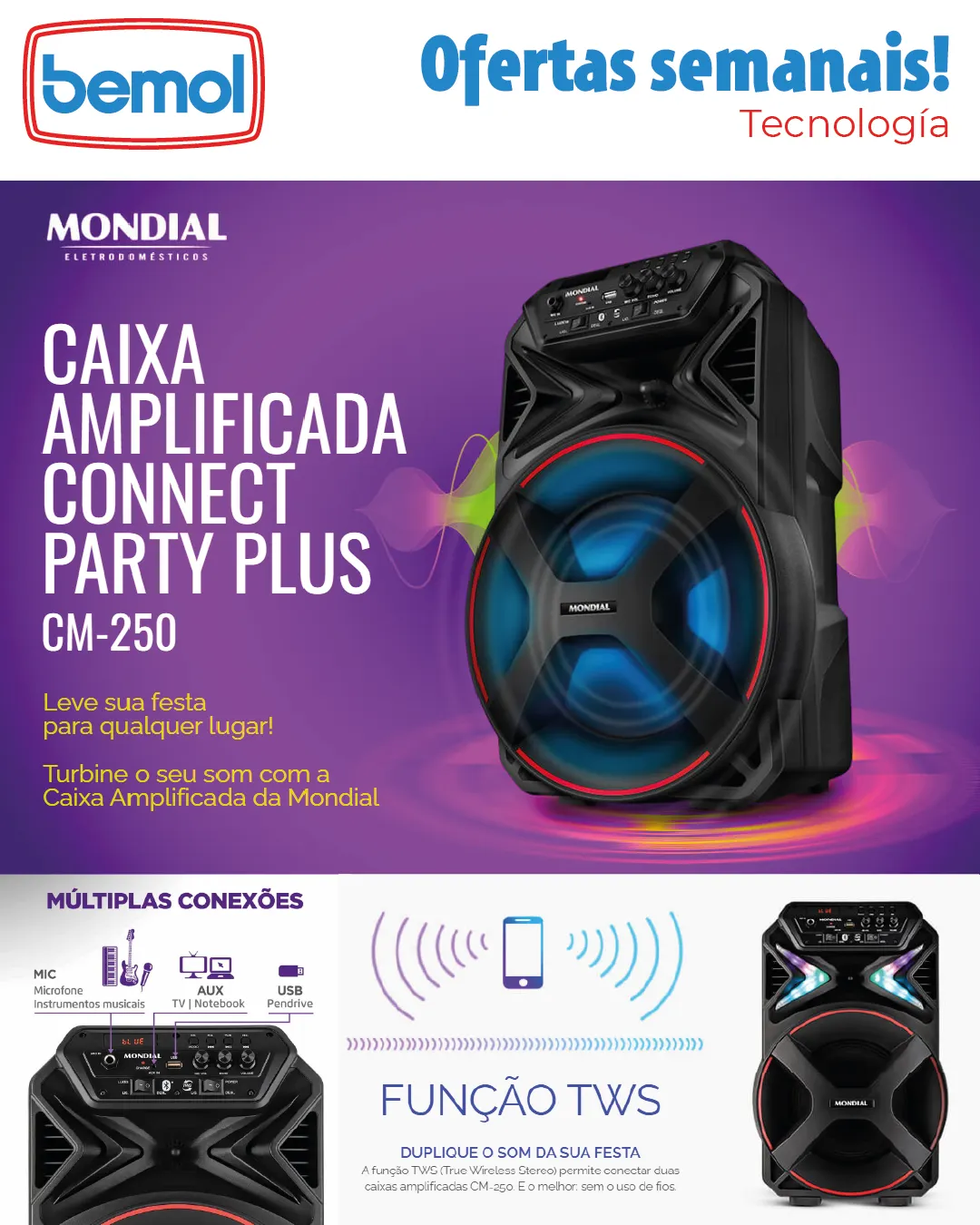 Encarte de Lojas Bemol Ofertas Tecnologia 28 de junho até 3 de julho 2024 - Pagina 