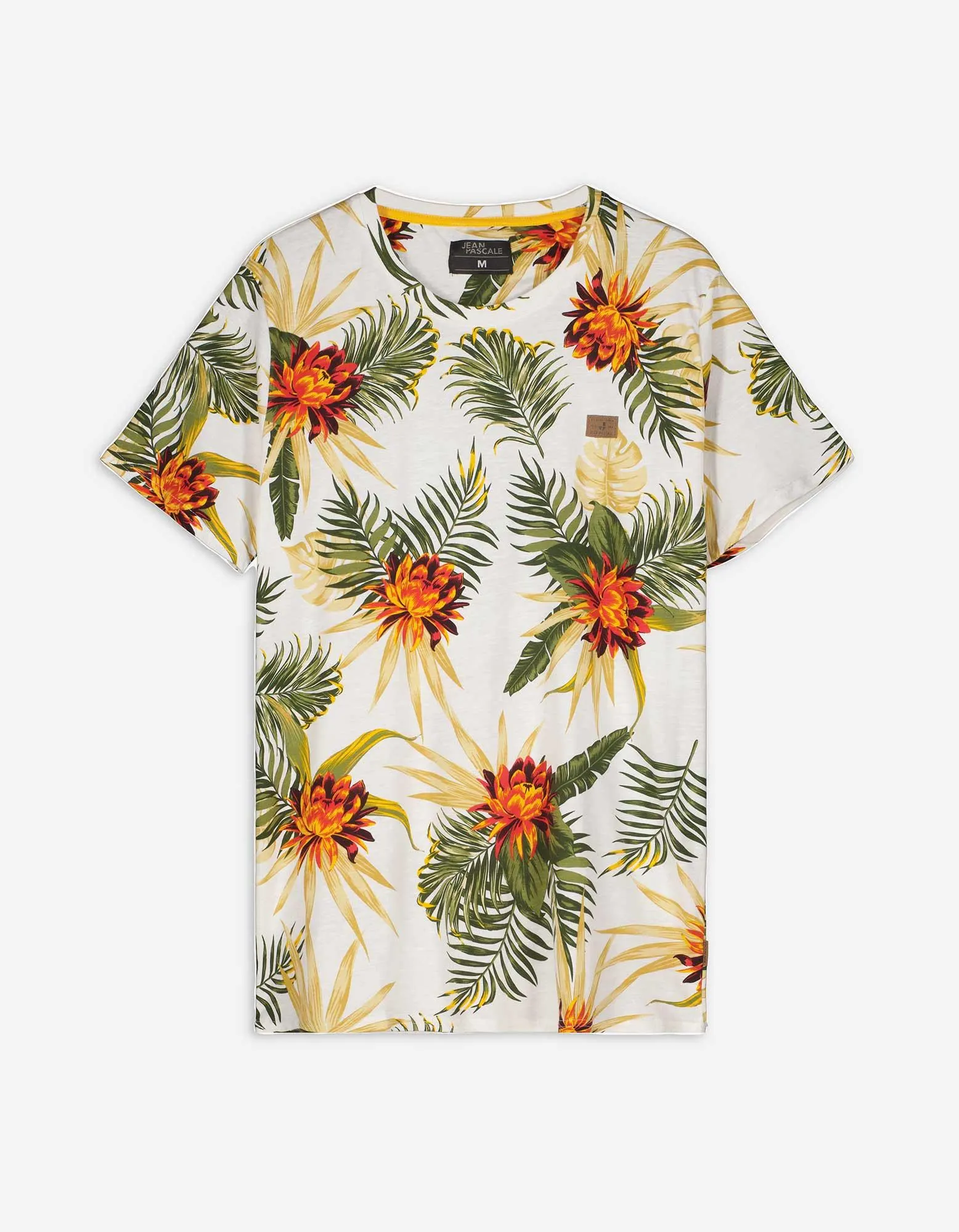 Tricou - Patch de etichetă - Alb