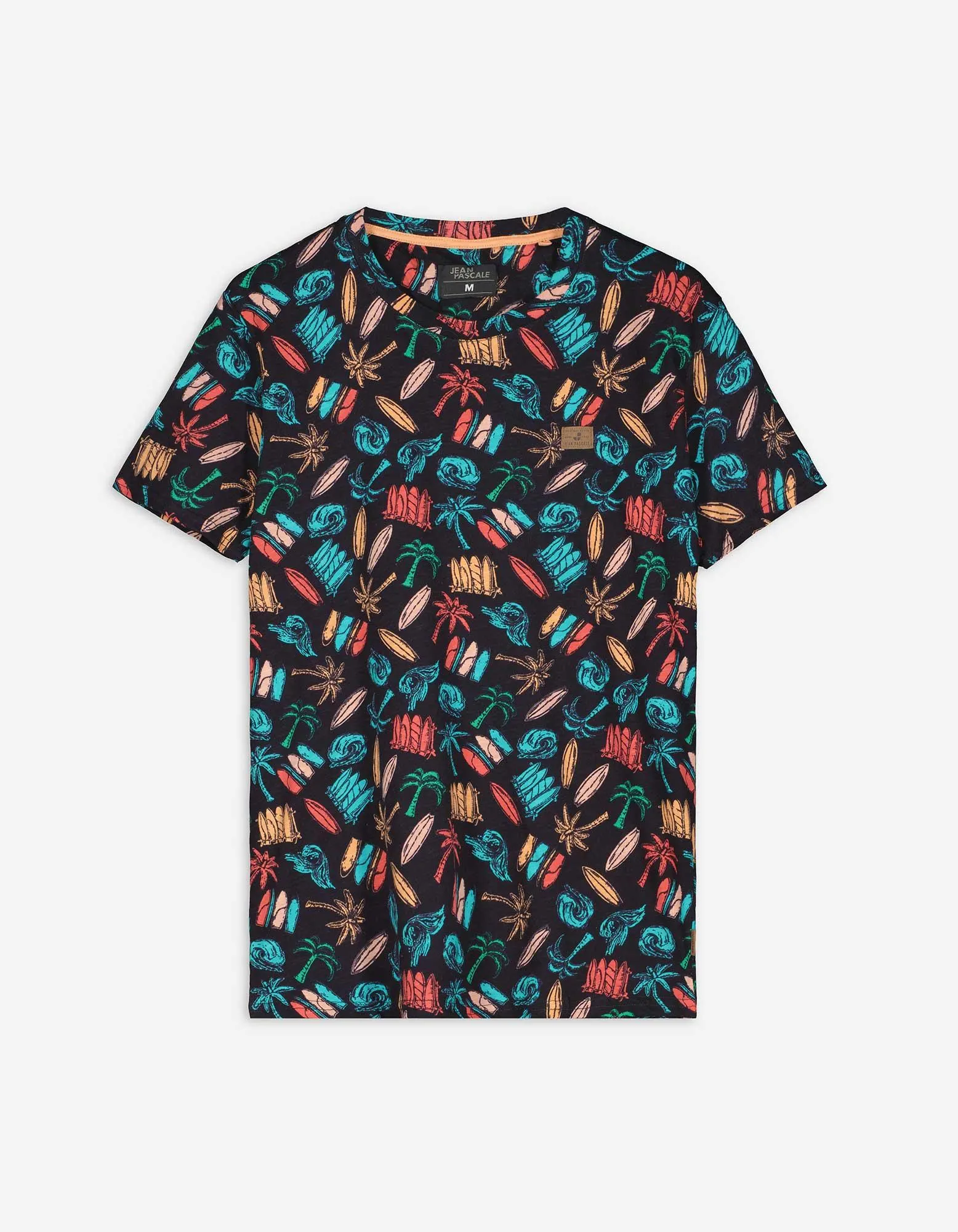 Tricou - Patch de etichetă - Albastru inchis