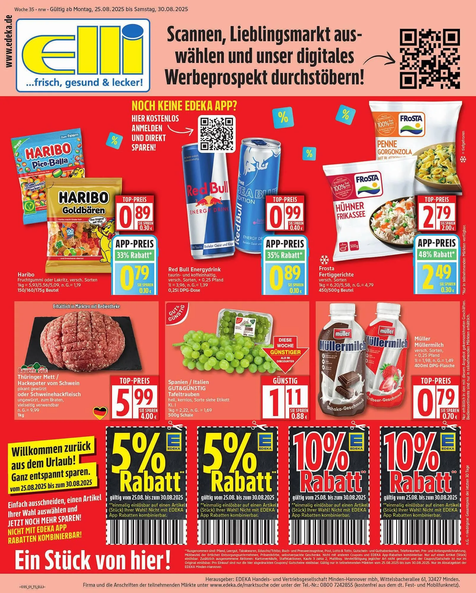 Elli Markt Prospekt von 25. August bis 30. August 2025 - Prospekt seite 1
