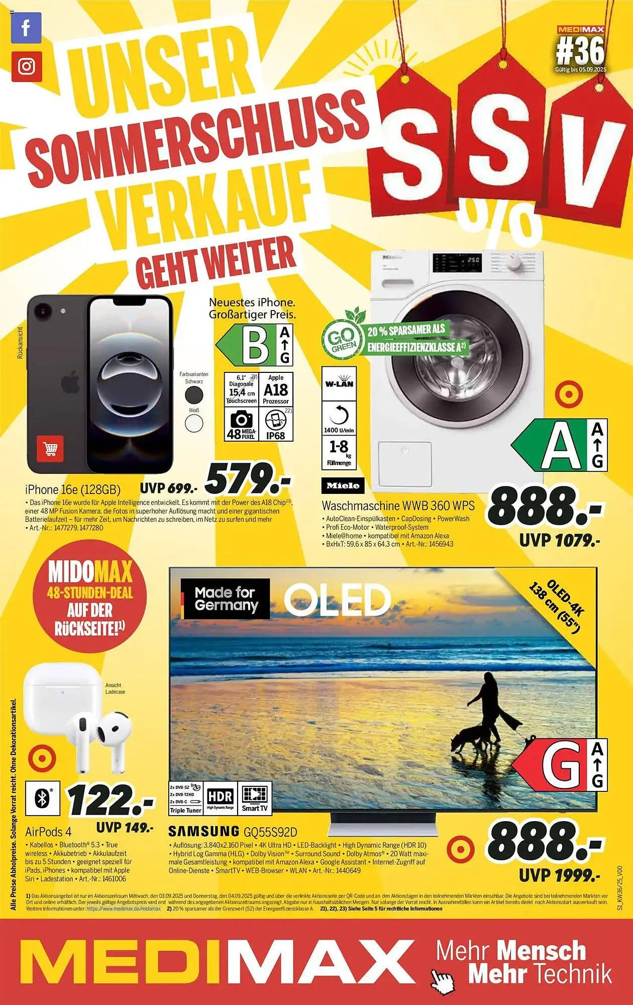 MEDIMAX Prospekt von 30. August bis 5. September 2025 - Prospekt seite 1