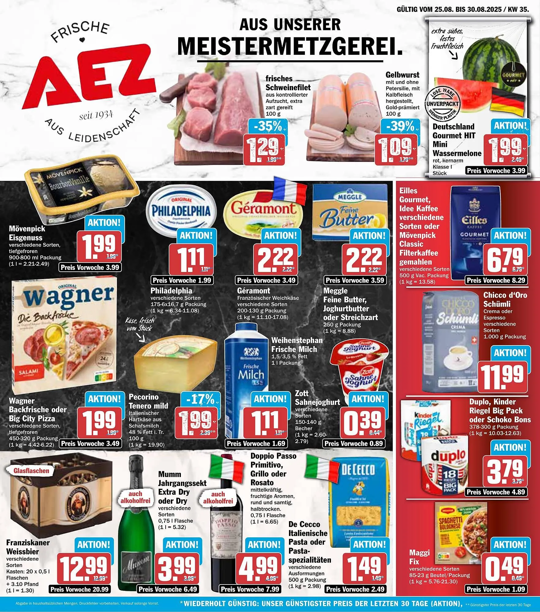 AEZ Prospekt von 25. August bis 30. August 2025 - Prospekt seite 1