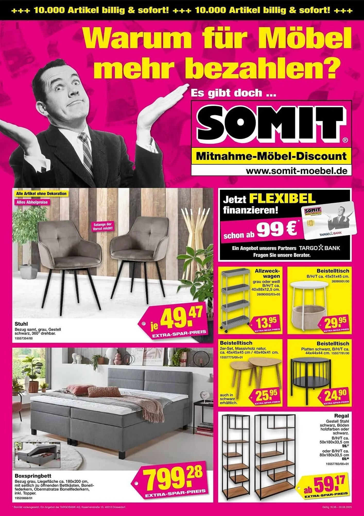 SOMIT Prospekt von 25. August bis 30. August 2025 - Prospekt seite 1