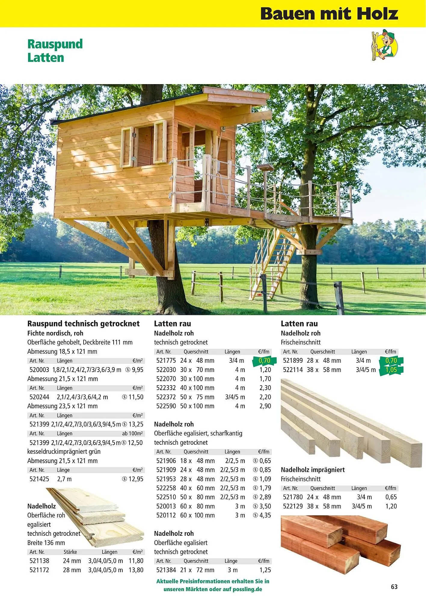 Holz Possling Prospekt von 2. Mai bis 31. Juli 2025 - Prospekt seite 63