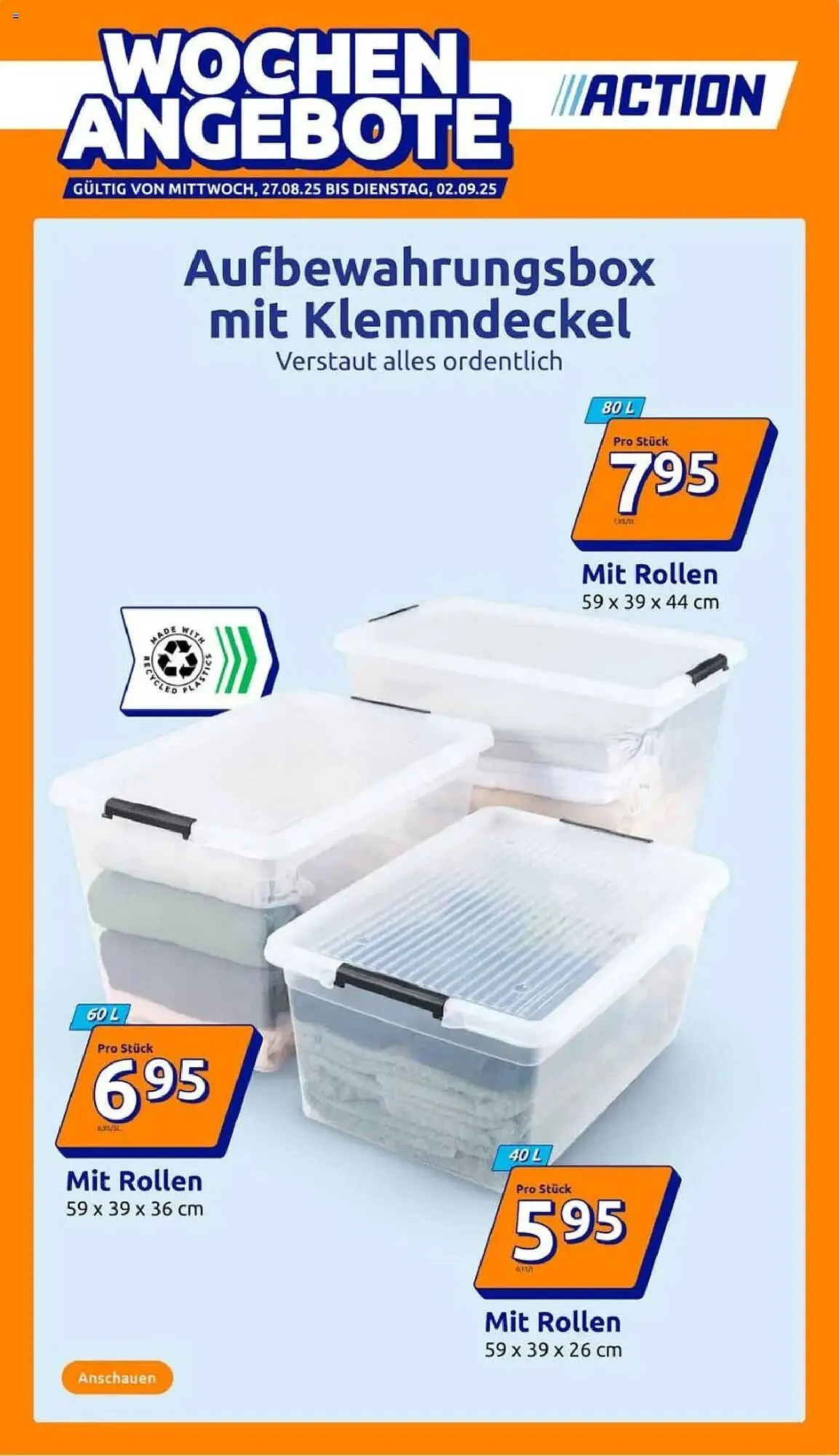 Action Prospekt von 27. August bis 2. September 2025 - Prospekt seite 1