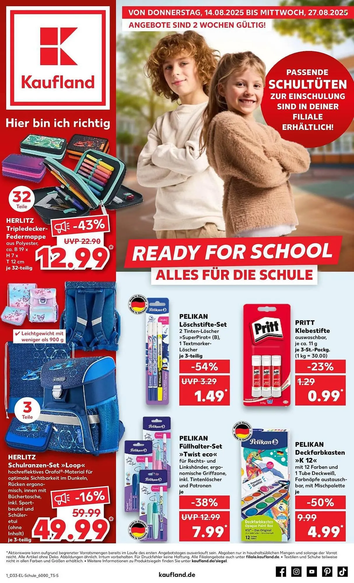 Kaufland Prospekt von 21. August bis 3. September 2025 - Prospekt seite 1