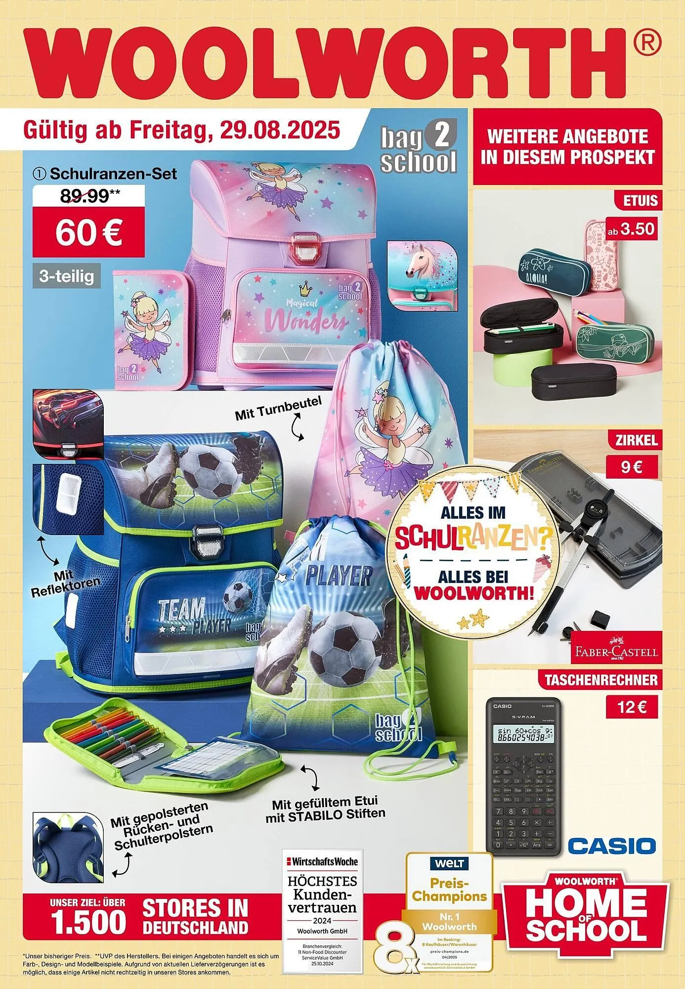 Woolworth Prospekt von 29. August bis 8. September 2025 - Prospekt seite 1