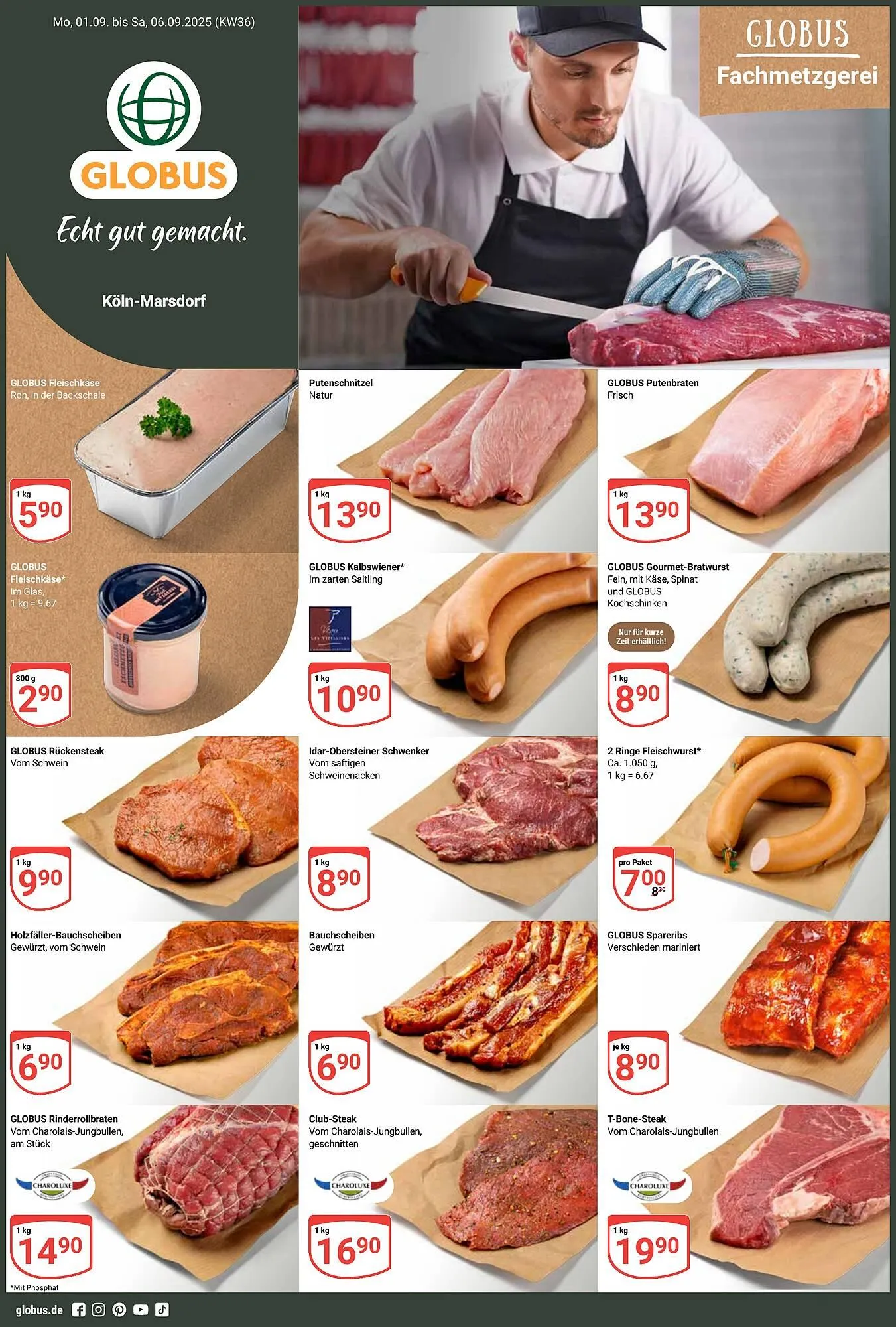 Globus Prospekt von 1. September bis 6. September 2025 - Prospekt seite 1