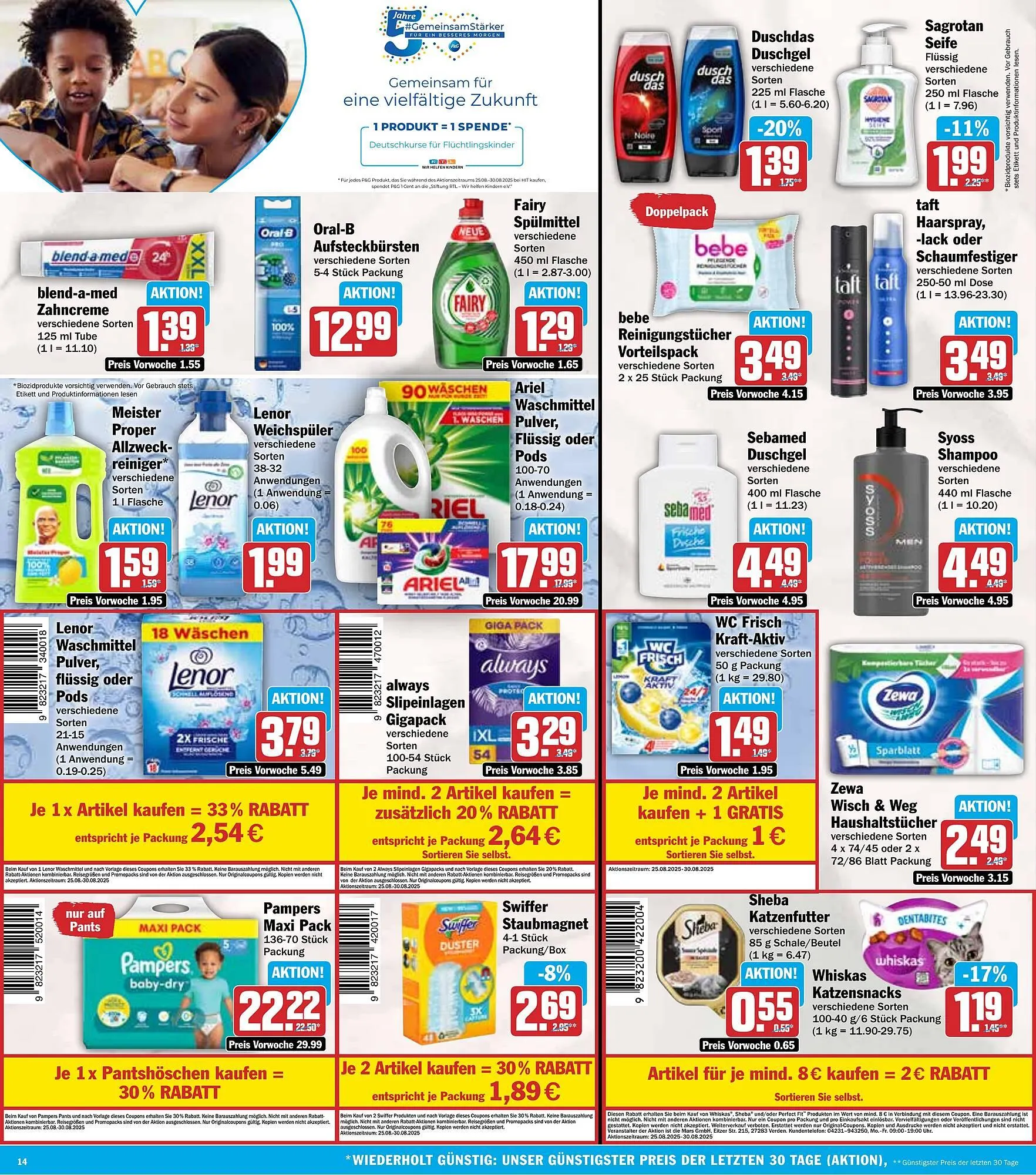 HIT Prospekt von 25. August bis 30. August 2025 - Prospekt seite 14