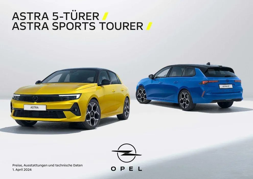 Opel Astra 5-Türer von 6. April bis 6. April 2025 - Prospekt seite 1