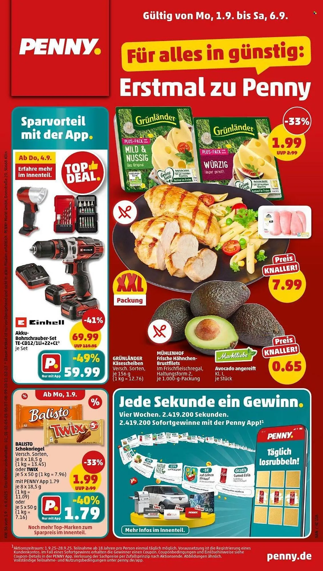 PENNY Prospekt von 1. September bis 6. September 2025 - Prospekt seite 1