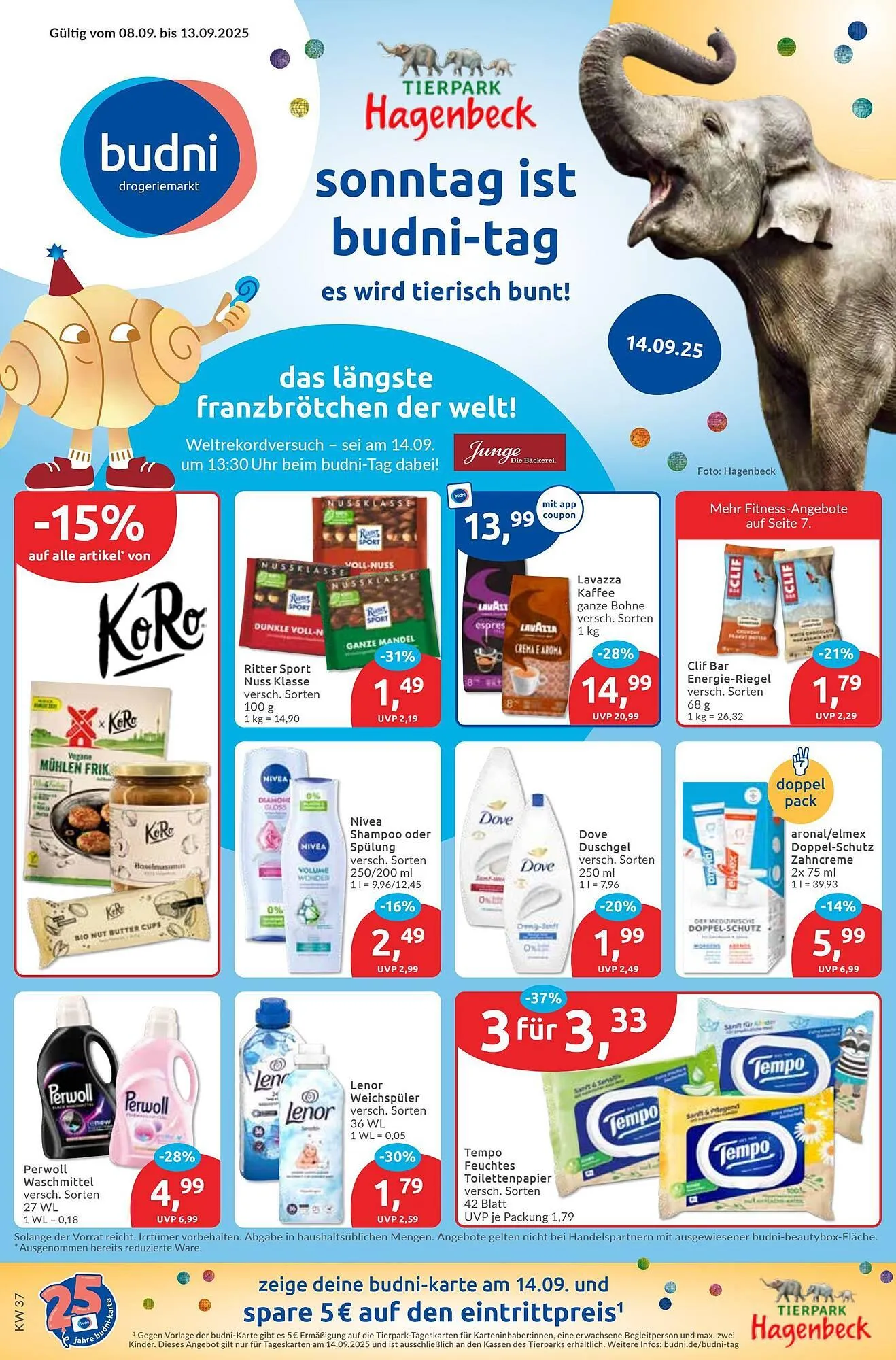 Budni Prospekt von 8. September bis 13. September 2025 - Prospekt seite 1