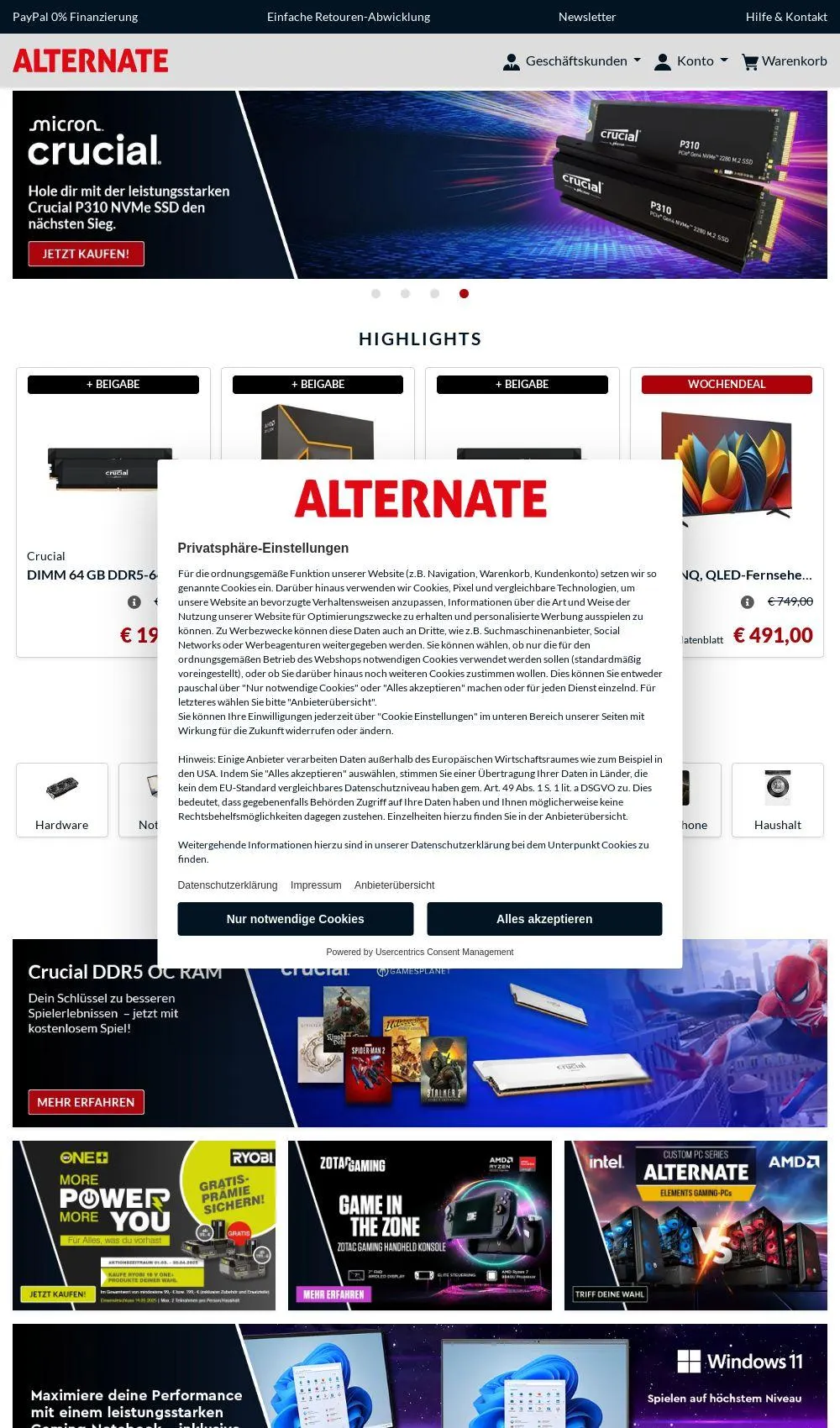 Alternate Aktueller Prospekt - 1